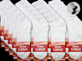 WHOLESALE - (60 Pairs) WHITE Ankle Socks