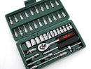 46-Piece Screwdriver Drive Socket & Bit Combination Auto Repairing & Household