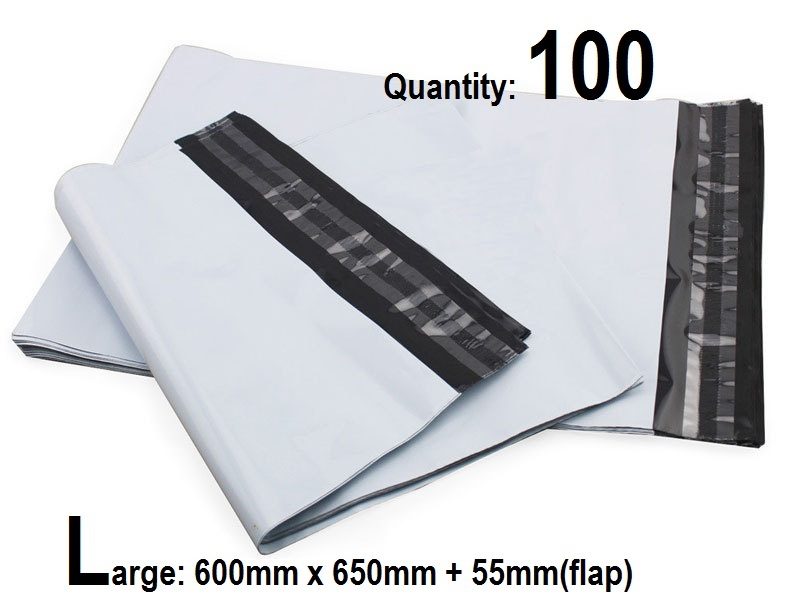 100 X L Heavy Duty - Courier Mail Bags