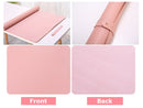 Brown- 100*50cm PU Leather Desk Mat Computer Laptop Keyboard Mouse Pad Office