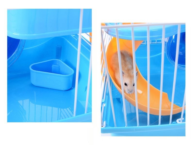 3 Tiers Gorgeous Hamster Mouse Cage pet toy Storey Fantasia Cage Castle - Pink