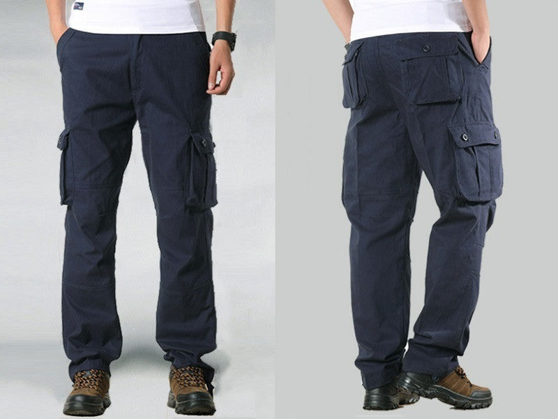Cargo Pants Outdoor Solid Color Trousers Hiking Work Pants