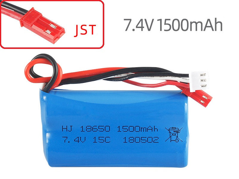 7.4V 1500mAh Red Li-Po Rechargeable Battery for Drone