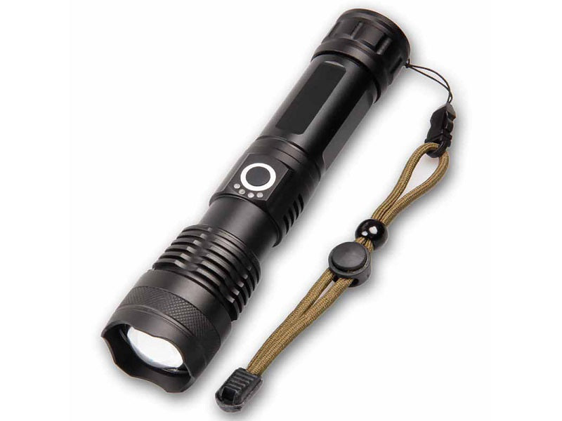 LED Torch Rechargeable High Lumens Flashlight with 26650 Battery