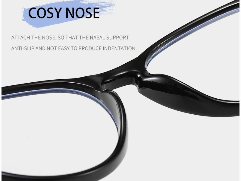 GLOSS BLACK Glasses Anti Blue Light Blocking Eyeglasses Reading Eyewear