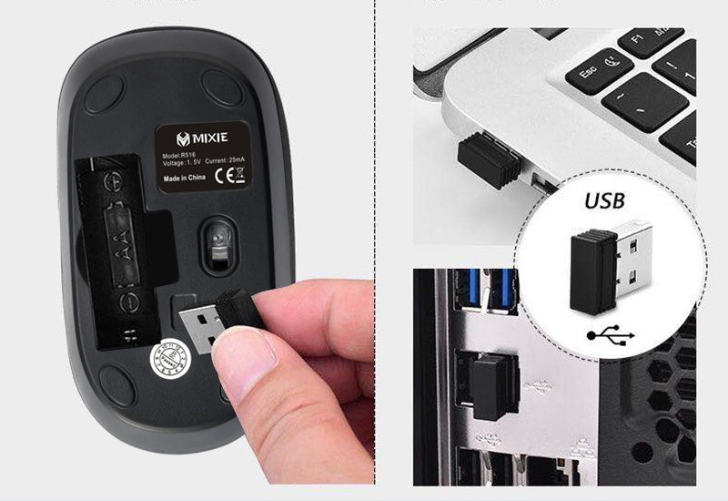Wireless Optical Mouse -  USB