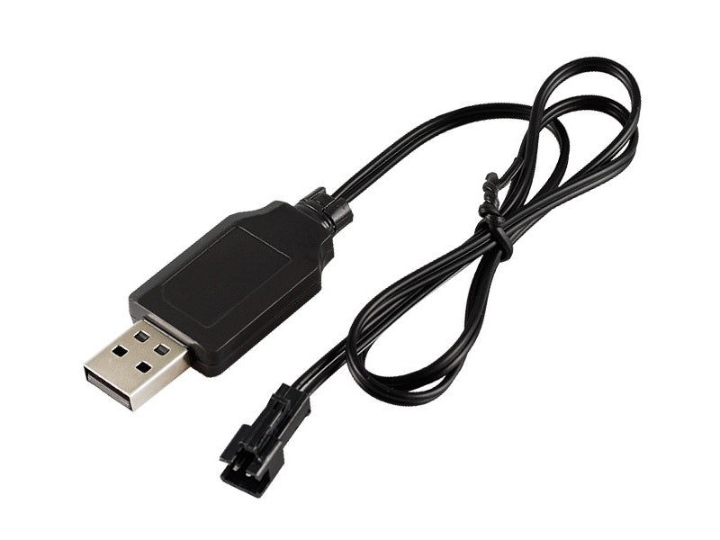 3.7V USB SM-2P Charging Cable for Car or Boat Black