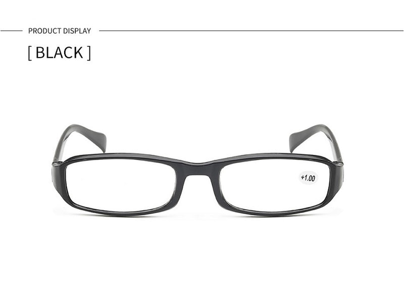 Reading Glasses Readers Rectangular Business Plastic Frame Unisex 1.0