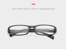 Reading Glasses Readers Rectangular Business Plastic Frame Unisex 1.0
