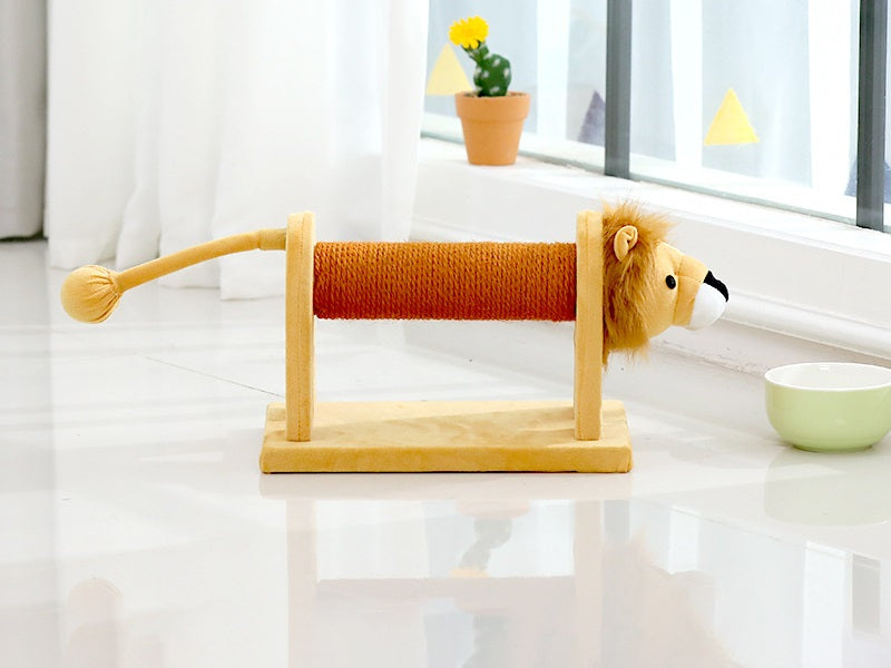 LION-Cat Kitten Tree Scratching Post Climbing Activity Centre Sisal Bed Toy Scratcher