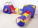 4PCS Pop-Up Square Triangle Tunnel Play Tent Kit Set