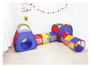 4PCS Pop-Up Square Triangle Tunnel Play Tent Kit Set