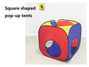 4PCS Pop-Up Square Triangle Tunnel Play Tent Kit Set
