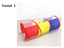 4PCS Pop-Up Square Triangle Tunnel Play Tent Kit Set
