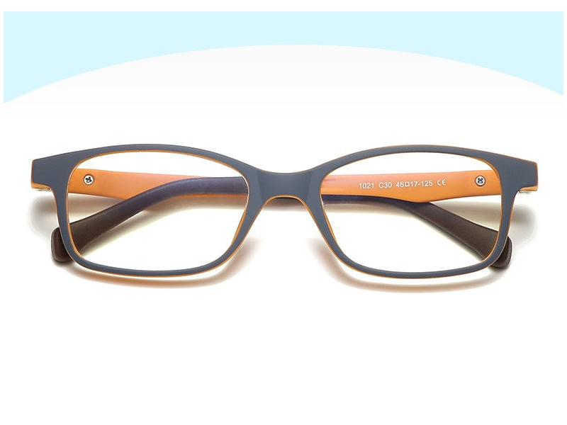 Kids Anti-Blue Light Glasses Square Frame Protect Eyesight for Boys Girls