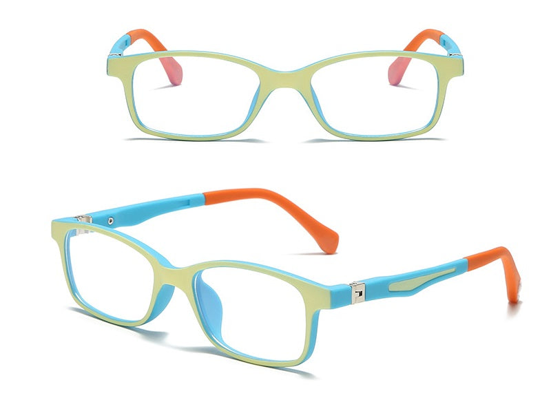 Kids Anti-Blue Light Glasses Square Frame Protect Eyesight for Boys Gi