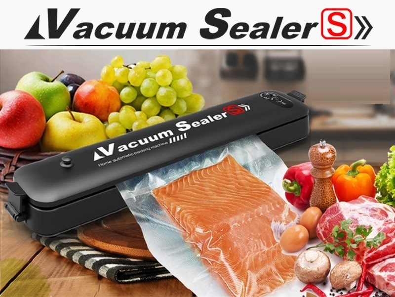 Food Vacuum Sealer Meat Packing Machine Sealing Automatic Saver Packer + 5 BAGS