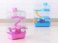 3 Tiers Gorgeous Hamster Mouse Cage pet toy Storey Fantasia Cage Castle - Pink