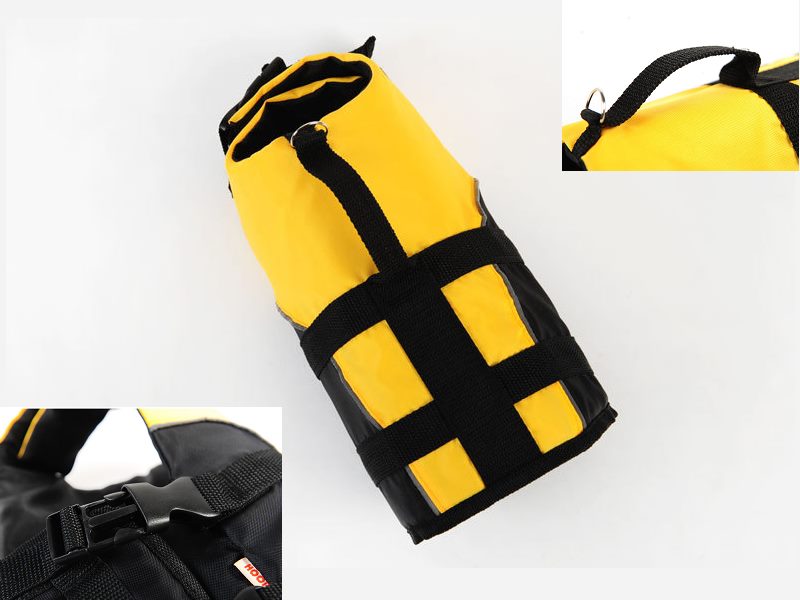 Dog Life Jackets, Reflective & Adjustable Preserver Vest with Enhanced Buoyancy