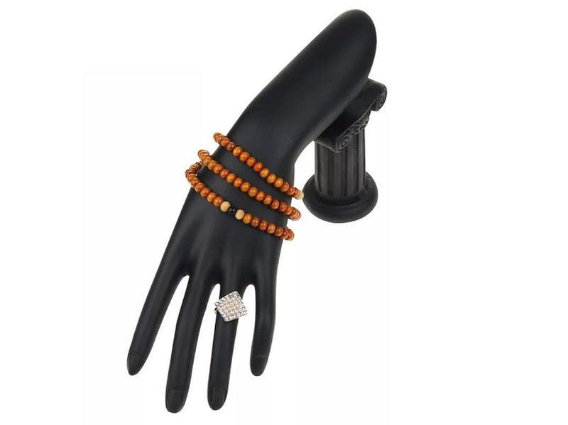 Female Mannequin Hand Arm Women Display Base Gloves Jewelry Model Black -PLASTIC
