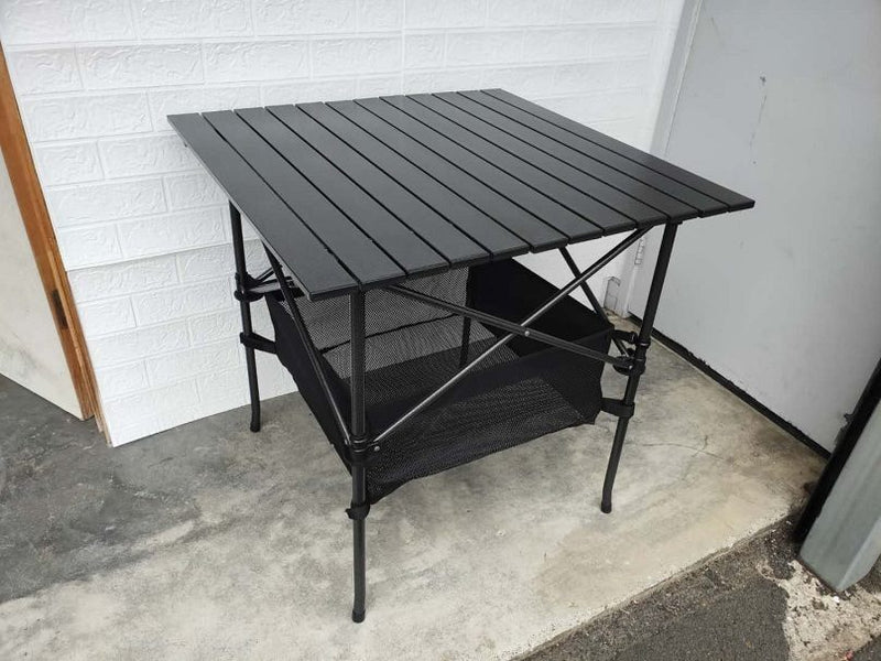 Portable Folding Table Tea Picnic Camping Barbecue Square Table 55X55X50