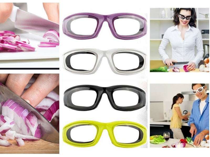 PURPLE Protective Glasses Goggles Onion Cutting BBQ Kitchen Tool Gadget