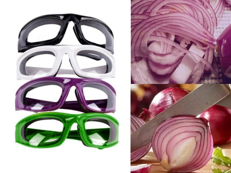 PURPLE Protective Glasses Goggles Onion Cutting BBQ Kitchen Tool Gadget
