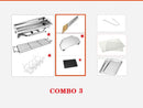 Foldable Stainless Steel BBQ Stove Grill Combo 3