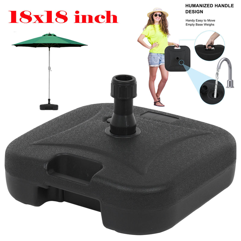 22L Universal Offset Umbrella Base with Wheels for Weighted Stand