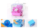 2 Tiers Gorgeous Hamster Mouse Cage Storey Fantasia Hamster Cage Castle BLUE