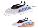RC Boat 32CM Control Electric Boat Speedboat for Summer Children Toy White