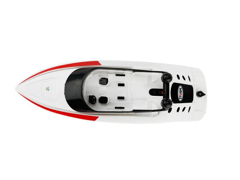 RC Boat 32CM Control Electric Boat Speedboat for Summer Children Toy White