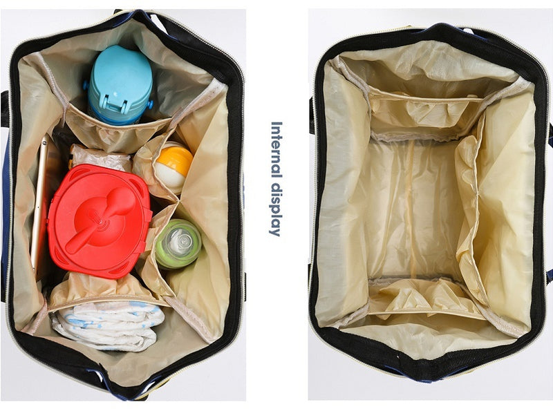 Cartoon Mummy Maternity Nappy Diaper Bag Large Capacity Baby Backpack Handbag