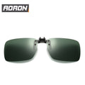 DARK GREEN Anti Glare Polarized Clip On Driving Glasses Sunglasses