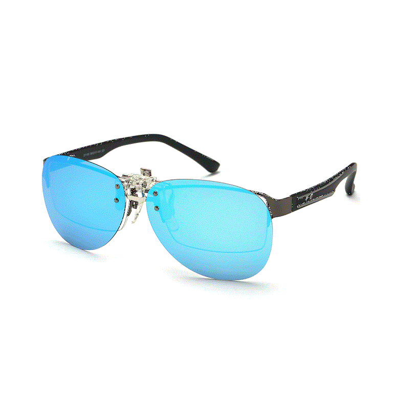 Night Vision Anti Glare Polarized Clip On Driving Glasses Sunglass