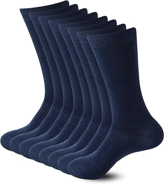 Business Socks Crew Socks Navy (12 Pairs) Men's Dress Socks - SIZE7-10