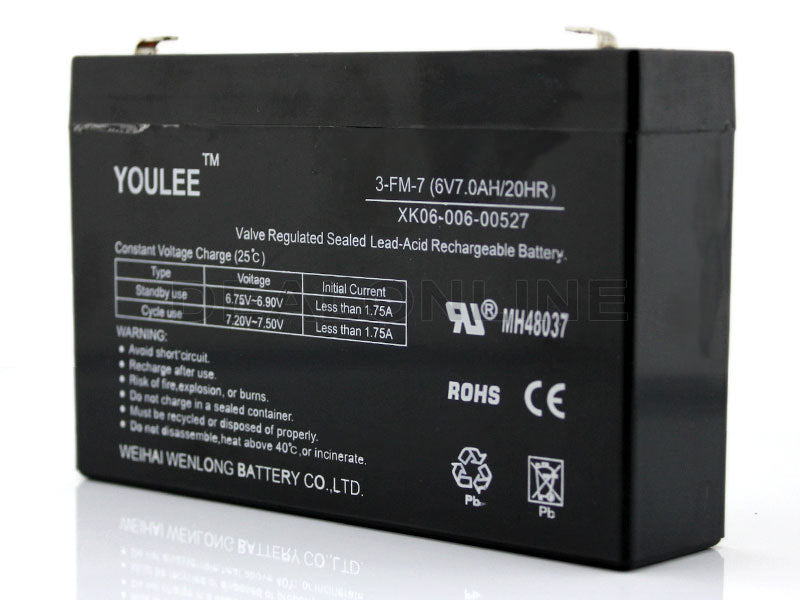 Aroma  6V 7.0AH Rechargeable Battery