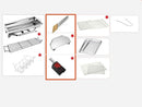 Foldable Stainless Steel BBQ Stove Grill Combo 2