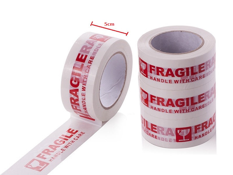 FRAGILE Packaging Tape - (5 Rolls) 48MM