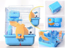 2 Tiers Gorgeous Hamster Mouse Pet Toy Storey Fantasia Hamster Cage Castle BLUE
