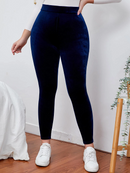 Thermal Thick Warm Fleece lined Legging NAVY