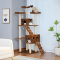 Cat Tree House Scratching Post Condo - 186CM BROWN