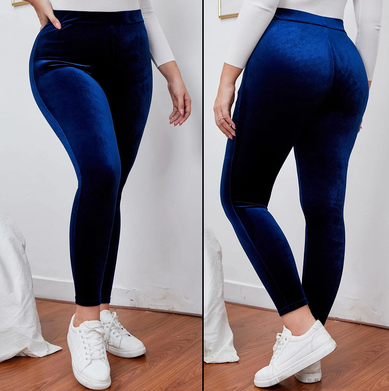 Thermal Thick Warm Fleece lined Legging NAVY