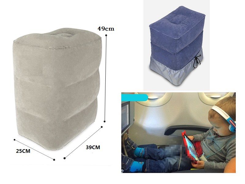 Foot Rest Portable Inflatable Stool Pillow Air Travel Home Relax Footrest Pad