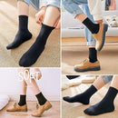 Black Socks Business Socks Crew Socks Dress Socks (12 Pairs) Men's - SIZE7-10