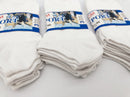(12 Pairs) Thin Ankle Socks - WHITE - M7-11/ W8-12