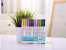 (12PCS/PACK) Whiteboard Marker Pen - Fine tip , Colourful