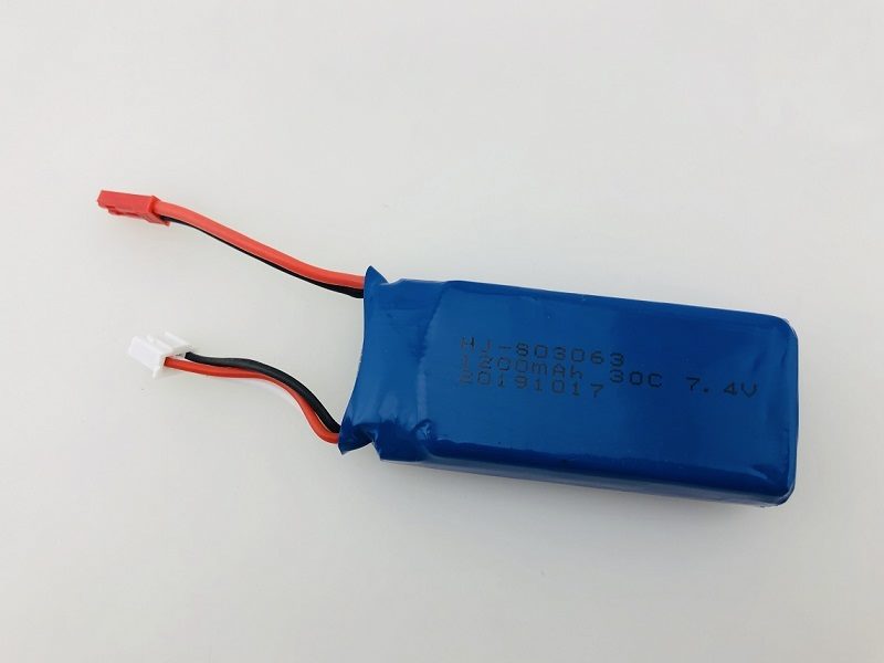 7.4V 1200mAh Red Li-Po Rechargeable Battery for Drone