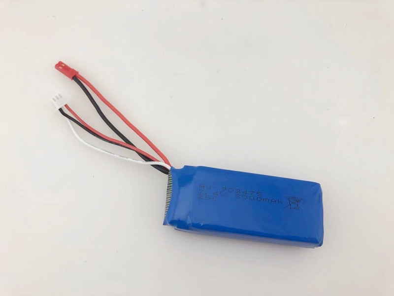 7.4V 2500mAh Red Li-Po Rechargeable Battery for Drone
