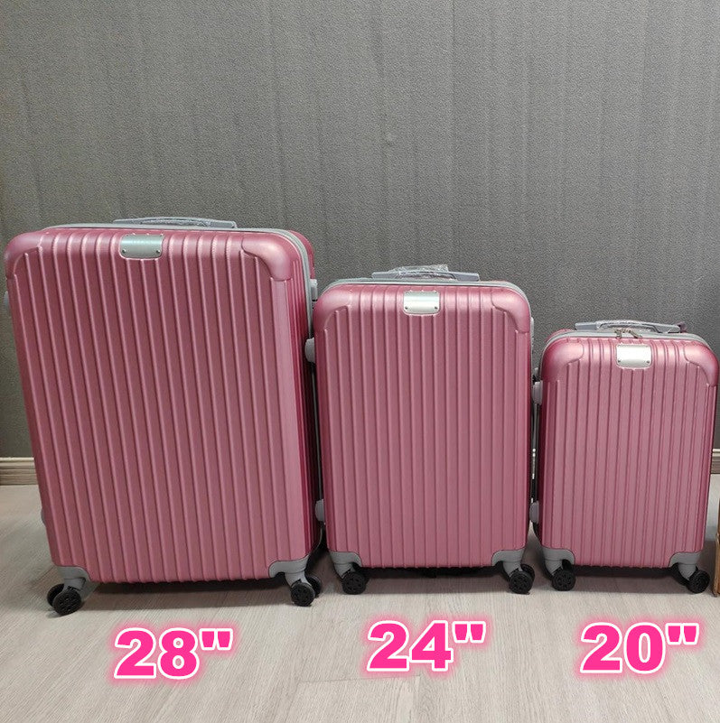 28" Suitcase Cabin Carry on Check in Travel Light Weight Luggage PINK